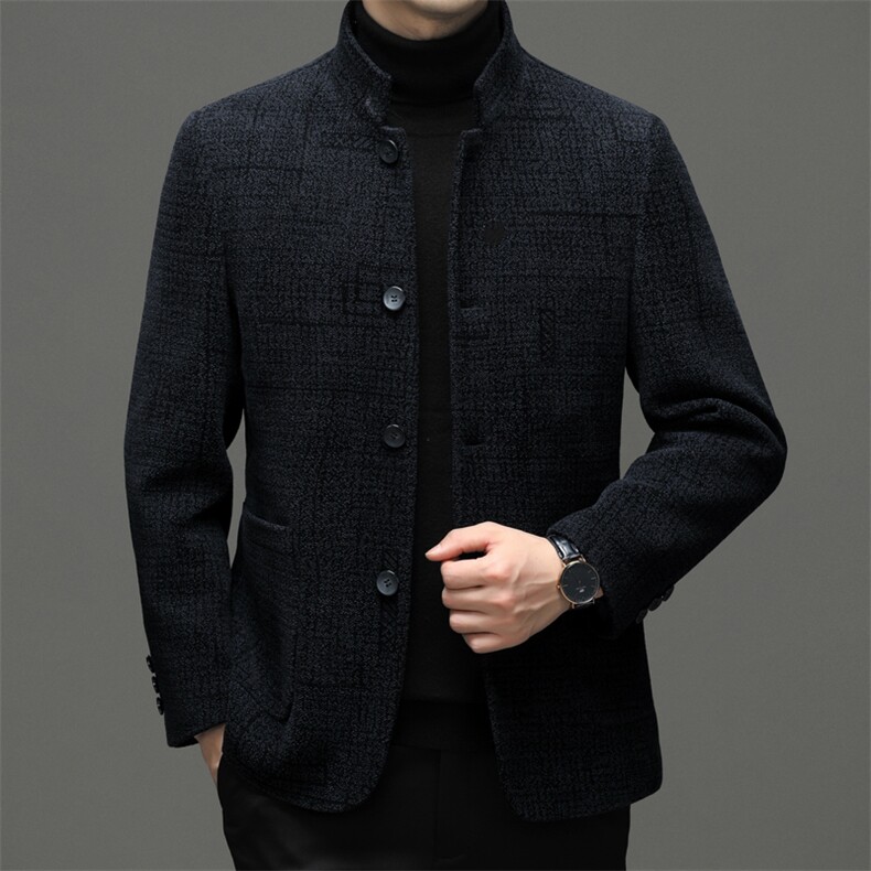 BEN22688钱塘2020-2商务休闲简约中年男士冬季厚款简约夹克P240,男装夹克,钱塘207-2