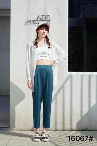 16067#?八分裤 多色八分裤?裤腰别致小点缀?做精致女人，女装，都市米兰
