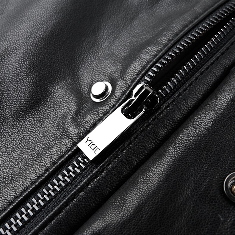 DLSN65206春秋新款海宁男式原生态头层山羊皮真皮皮衣男立领修身,男装皮衣,电商B360A（原721A）