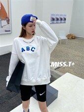 【现货】ABC牙刷绣卫衣，5个色，女装卫衣/绒衫，MISS T+