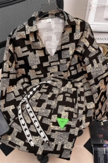 1冰丝套装九分裤大码M-5XL潮流搭配七分袖POLO衫男TZ7732P75控89，男装T恤，星座226-2