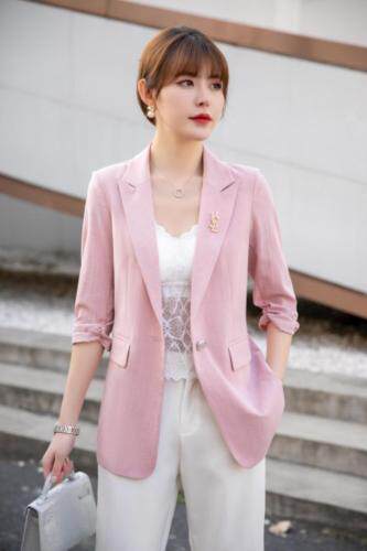 丝麻单层外套，女装，英利伊人