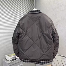 秋冬潮牌假两件轻薄款羽绒服男宽松休闲青年鸭绒外套Y06-P185，男装羽绒服，星座703-1