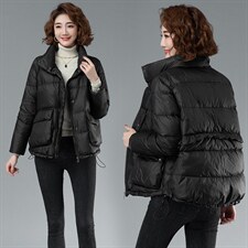 2024冬季新品时尚休闲显瘦羽绒服90白鸭绒，女装羽绒服，余墨