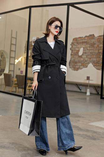 【现货】时尚风衣，女装风衣，麦丝尚