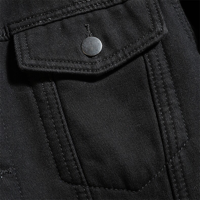 男士牛仔外套春秋工装潮牌夹克韩版修身加绒百搭上衣8136-P95,男装夹克,电商A318