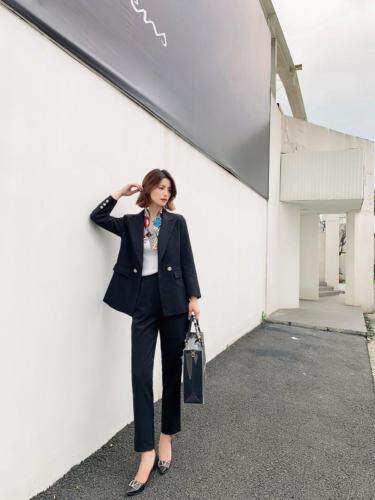 秋装套装，女装职业装，贻思茗