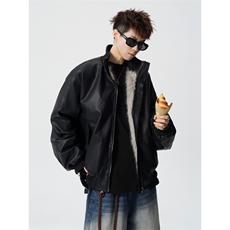 706-LK5031-P128现货冬季男士美式座山雕加厚皮毛一体棉服外套，男装棉衣，星座706