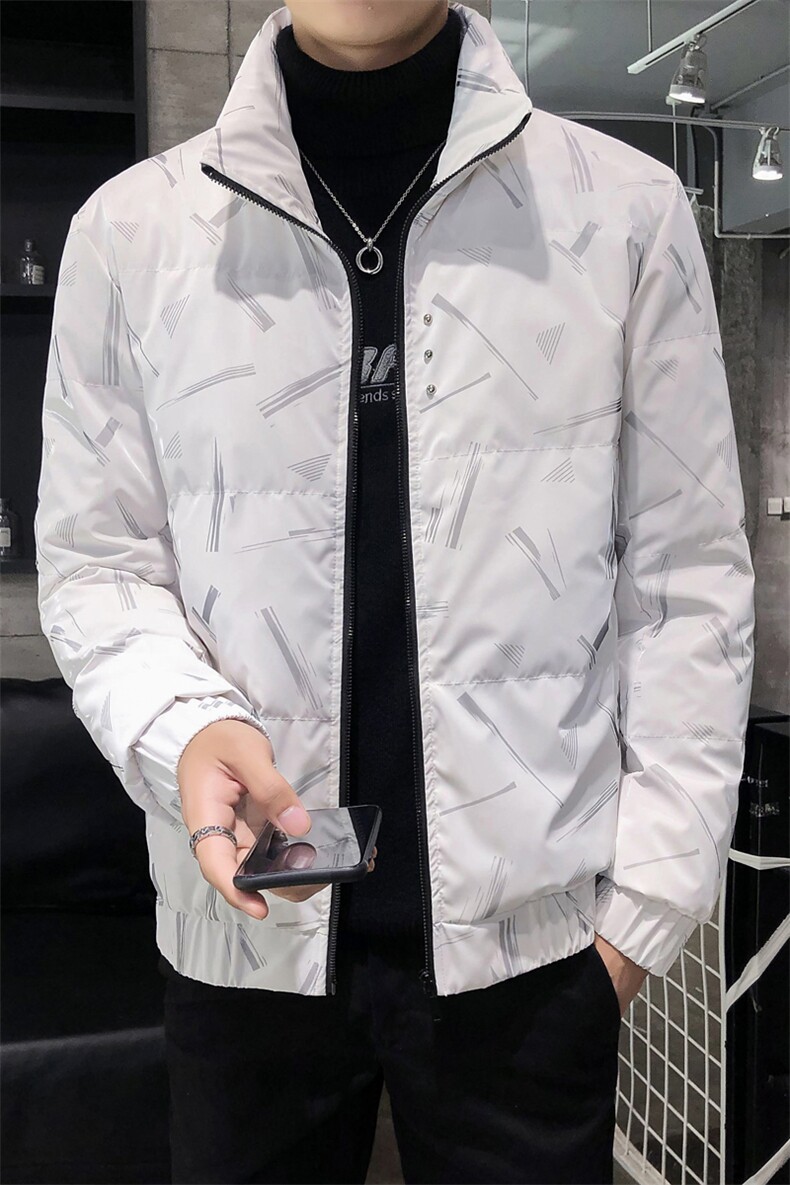 312A-9908-P1852025冬季新款时尚羽绒服短款外套男80%白鸭绒D,男装羽绒服,星座312A-5