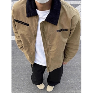 底特律短款外套男款秋季复古哈灵顿工装夹克潮牌棒球服 JK886图片