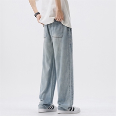 天丝薄款凉感牛仔裤男2025夏季新款宽松垂感直筒休闲裤K2539-P50，男装牛仔裤，星座610（原A335）