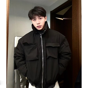 飞行员夹克棉服男冬季教练高级感痞帅立领短款工装外套JKRS316图片