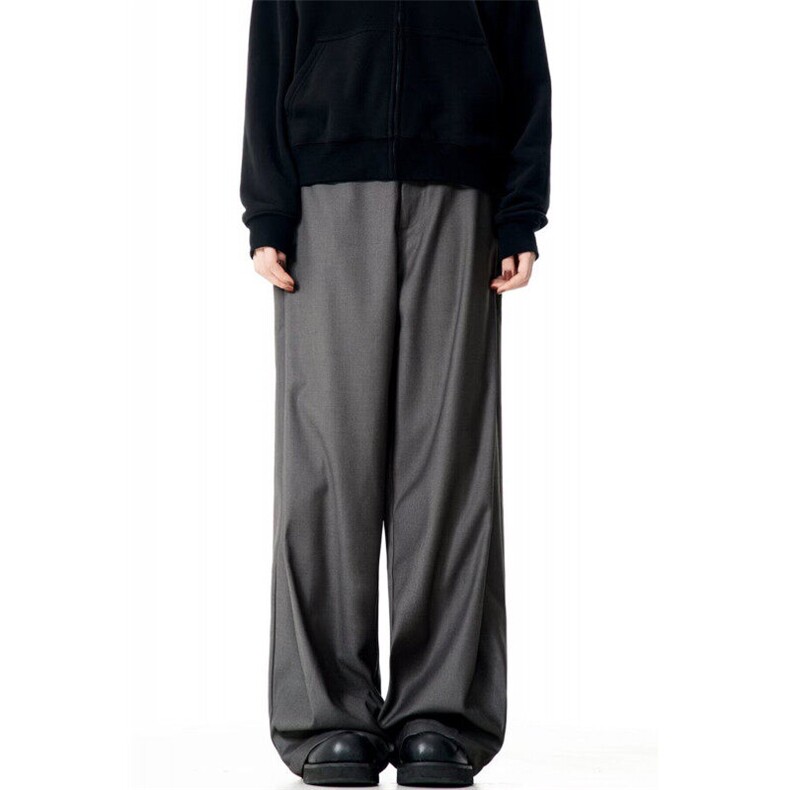 W9364-P50网图现货新款美式复古弯刀西装长裤阔腿拖地休闲西裤,男装西裤,星座1608-2