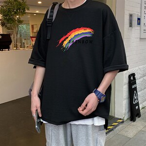 Q11064-P30 春夏季七分袖t恤男大码五分袖男短袖中袖图片