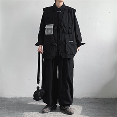 休闲马甲男宽松工装百搭ins潮流机能风M101-P45，男装工装外套，电商D202
