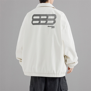 已注册新款春款高品质休闲百搭男复古飞行夹克外套JK702P49,Polo衫搭配黑色休闲裤图片