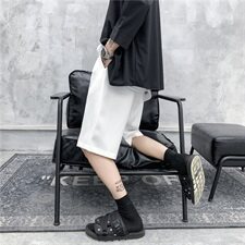 21年夏中性短裤男中裤冷淡风暗黑系五分裤男休闲裤韩版K2005P30，男装休闲裤，星座507