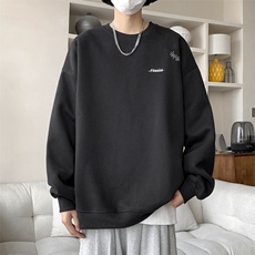 B368P35加厚慵懒风休闲情侣针织衫男女打底衫卫衣带，男装T恤，星座512-6