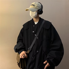 美式飞行员夹克男2023秋冬新款潮设计感工装棒球服上衣W5212-P58，男装夹克，星座412-3