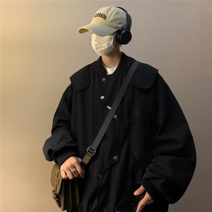 美式飞行员夹克男2023秋冬新款潮设计感工装棒球服上衣W5212-P58图片