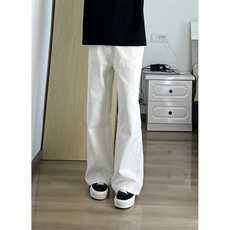cleanfit白色牛仔裤男款美式高街vibe裤子痞帅高级感显腿长直筒裤，男装牛仔裤，星座1007（原301D）