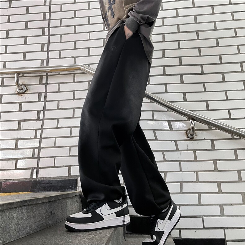DBK19-加绒P53新款直筒百搭休闲男士直筒宽松裤,男装休闲裤,星座603-2