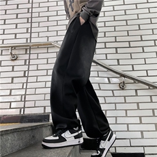 DBK19-加绒P53新款直筒百搭休闲男士直筒宽松裤，男装休闲裤，星座603-2