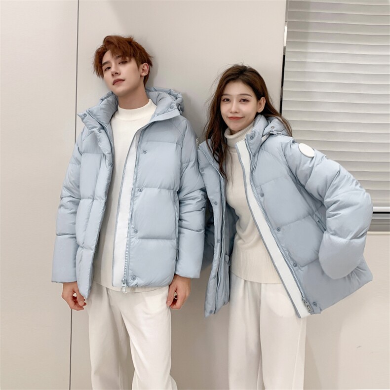 主推韩版情侣装羽绒服男短款男女中青年学生创意羽绒外套,男装羽绒服,钱塘723