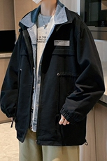 男模-假两件工装外套男春秋潮牌夹克7182-P68，男装夹克，电商B380（原B361）