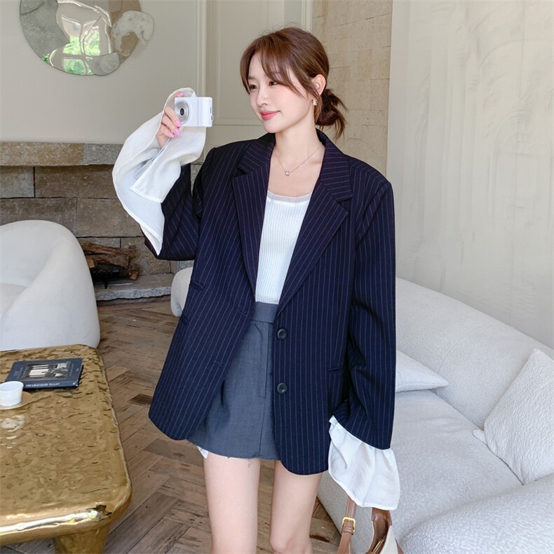 【有货】S03P165K228竖条西装两色入,女装西装,2D113