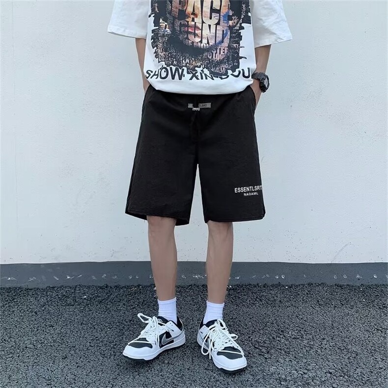 夏装休闲短裤男潮牌ins宽松休闲中裤百搭韩版五分裤K0180-P30,男装休闲裤,星座308B-2