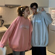 2022情侣装秋装简约印花情侣卫衣女宽松百搭外套G937P33男类，女装短外套，电商A339