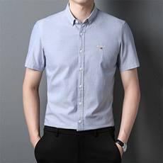 新款男装中年翻领POLO衫短袖上衣日常休闲宽松潮流衬衫PL2359-P65，男装衬衫，星座1105-3