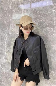 春装新款韩版休闲皮衣,女装皮衣,跳跳虫