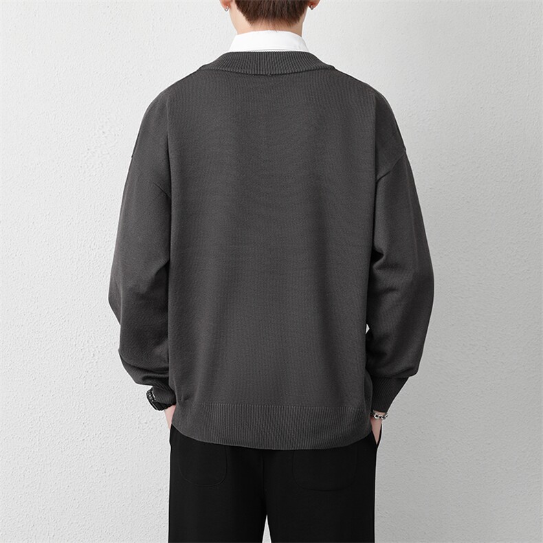 1506A/GM030/P50套头大码纯色男士V领打底针织1,男装T恤,星座1506A