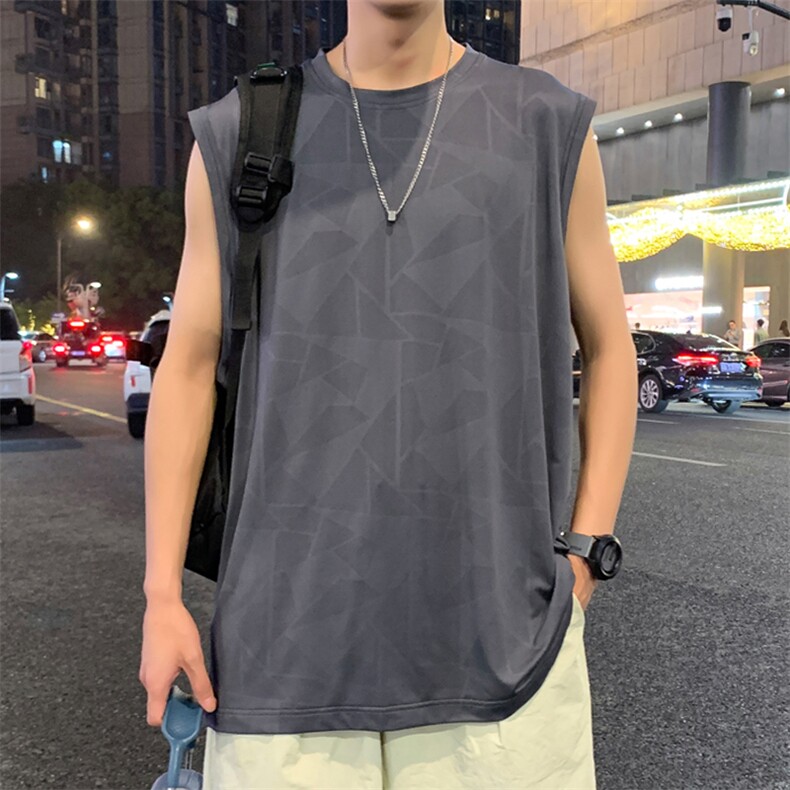 2024 夏季新款 港风外景大码冰丝无袖背心M-5X HT24413-特P25图片