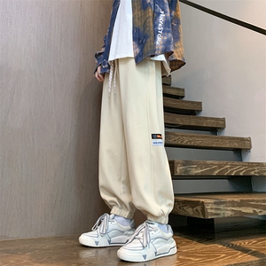 港风宽松束脚裤男生休闲裤加绒长裤KD561-P60图片