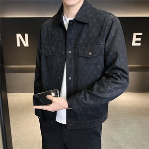 皮夹克男2026春季皮衣外套男C317-26123-P155图片