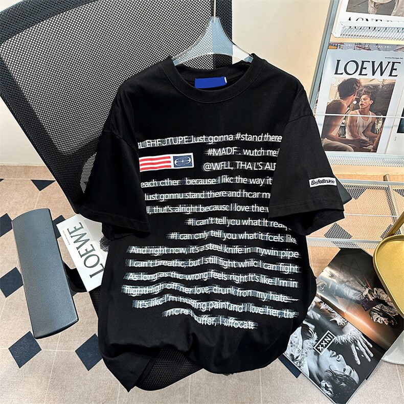 C318-P322024设计感小众上衣夏季新款美式潮牌短袖T恤男现货,男装T恤,星座512-6