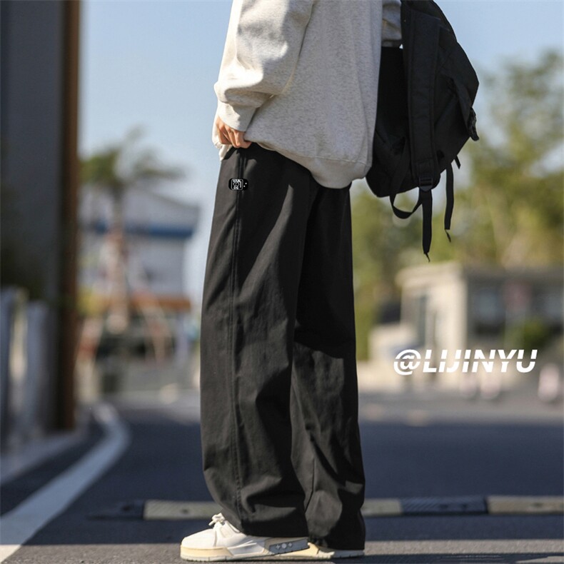 2024新款运动直筒长裤男生美式休闲裤男士阔腿裤子K667-特批-41,男装休闲裤,星座718-1