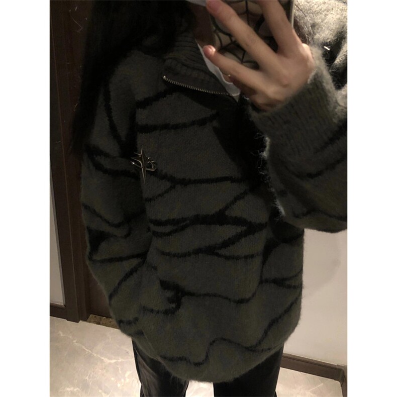 水貂绒毛衣男女秋冬季马海毛针织衫慵懒软糯美拉德穿搭上衣M522,男装针织衫/毛衣,星座1116A（原606A-3）