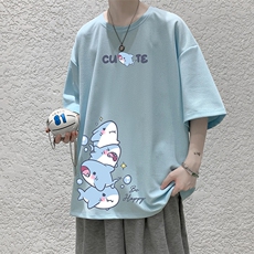 华夫格t恤男短袖男大码五分袖大皂风HT73432-P22，男装T恤，电商A040