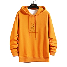 WY2140-P40加绒P45纯连帽卫衣男大码运动帽衫宽松薄外套，男装卫衣，电商A040A