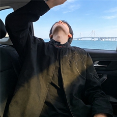 现货！春季风刺绣夹克上衣EX50496-聚酯纤维-特批55，男装夹克，电商A061