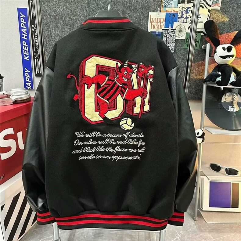 1506-1/JA2381/P76美式棒球服高街潮流特外套毛呢运动休闲夹克男,男装夹克,星座1506-1