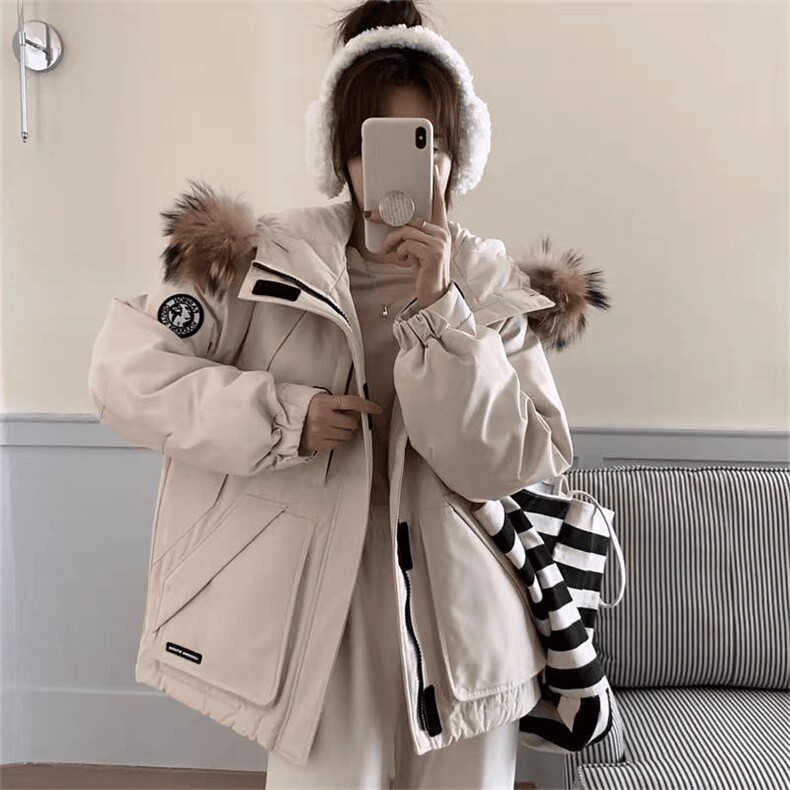 【升级款】派克服工装羽绒棉服oversize面包服外套Y902-P110网图,男装棉衣,电商B245