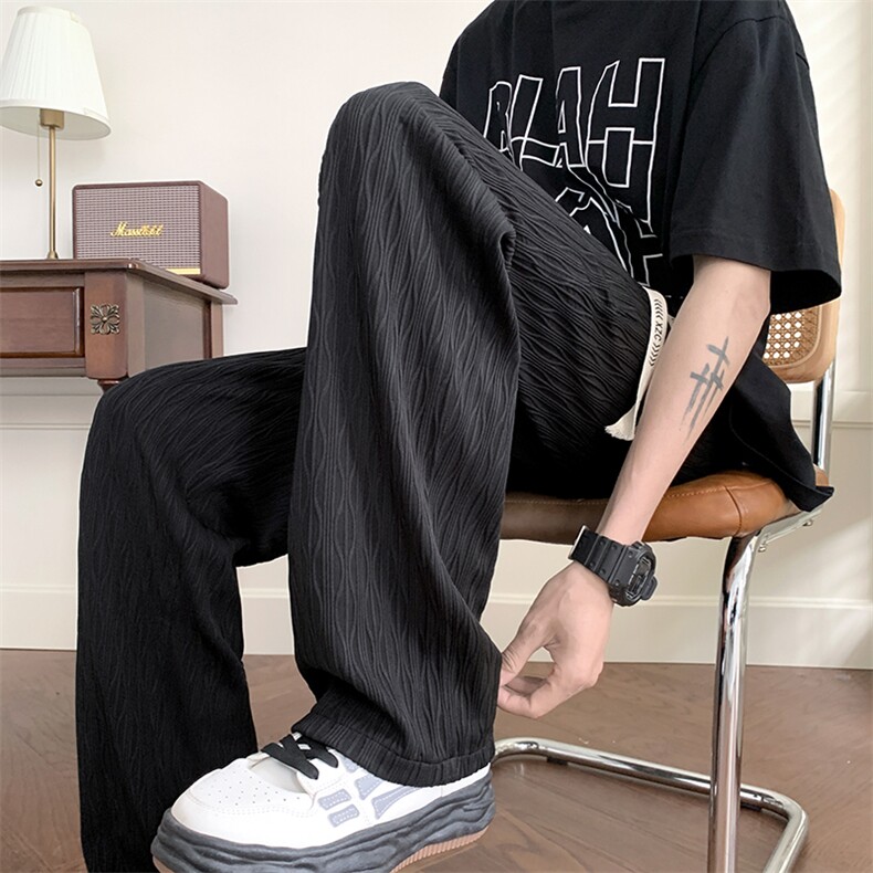 703-K309-特P35春夏新面料纹理感休闲长裤，男装休闲裤，星座703