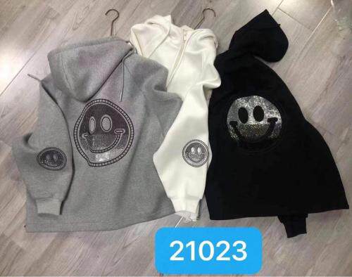 笑脸烫钻外套，女装，G7V7