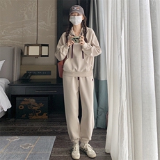 现货有买家秀25春秋连帽爱心套装两件女2C187-82268-P135-K198，女装套装/套裙，2C187
