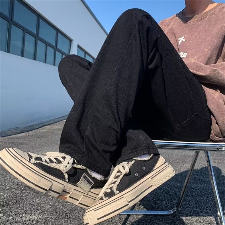 美式牛仔裤男春秋新款休闲直筒裤B8164P42,男装牛仔裤,星座1116-2